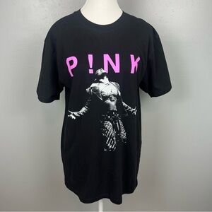 Pink P!nk 2023 Tour t-shirt, black, 100% cotton, size medium.
